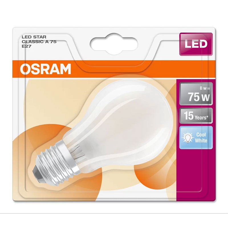 OSRAM - Lâmpada Led Gl 9W 827 E27 1055L