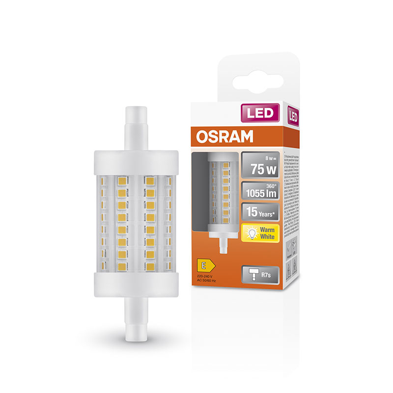 OSRAM - Lâmpada Led Lin 8W 827 R7S 1055L