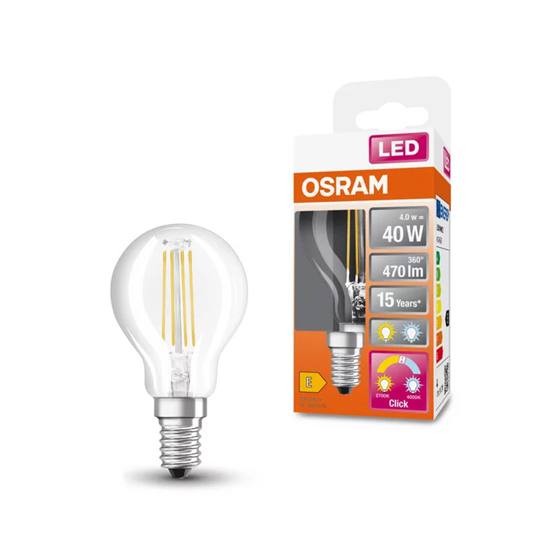 OSRAM - Lâmpada Led Esf 4W 827/840 E14 470 F