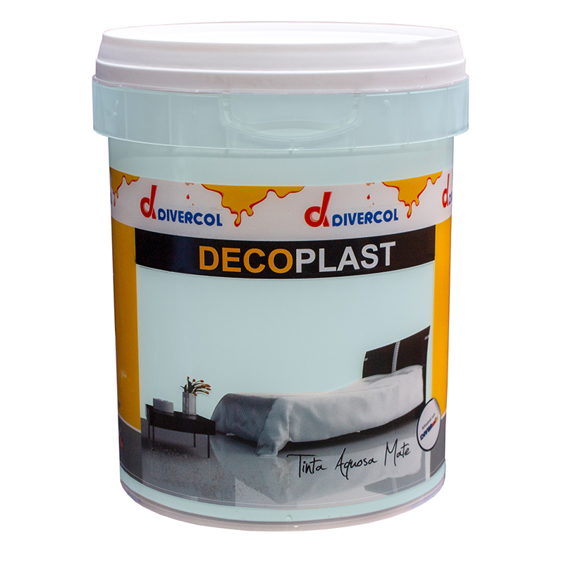 DIVERCOL - Tinta Mate Azul Bebe 0.75L
