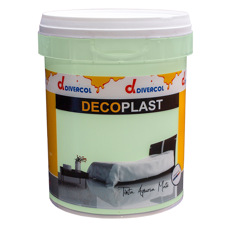 DIVERCOL - Tinta Mate Verde Seda 0.75L
