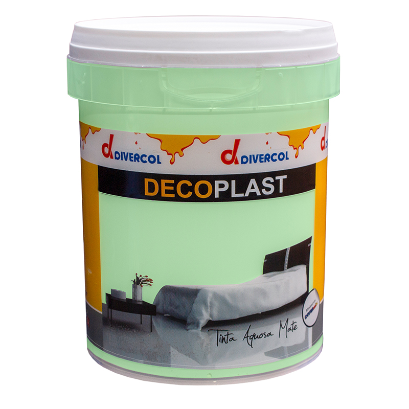 DIVERCOL - Tinta Mate Verde Agua 0.75L