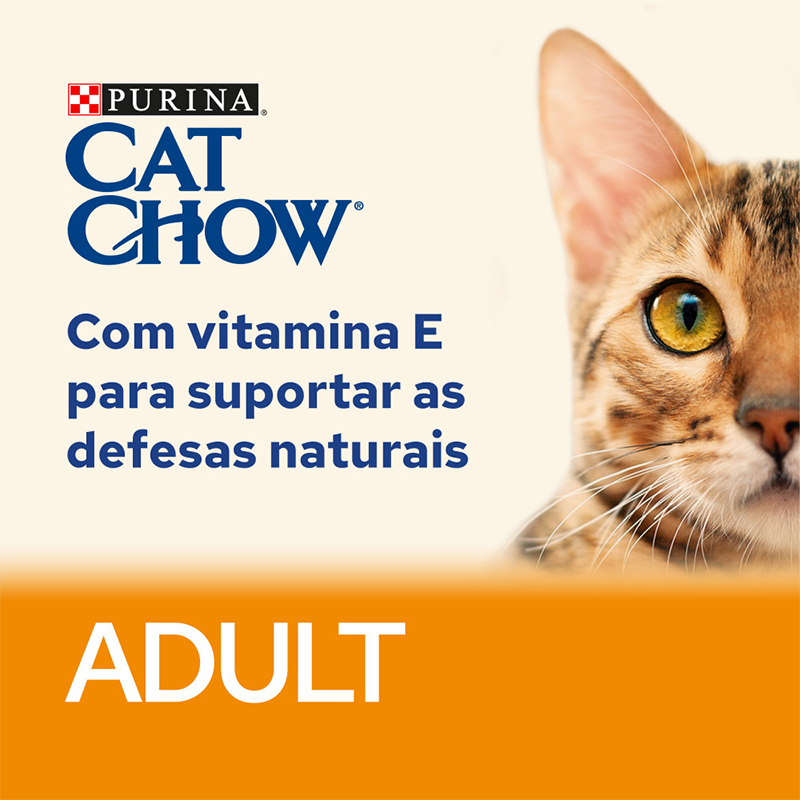 CAT CHOW - Alimento Gato Adulto Frango/Courgete 85G