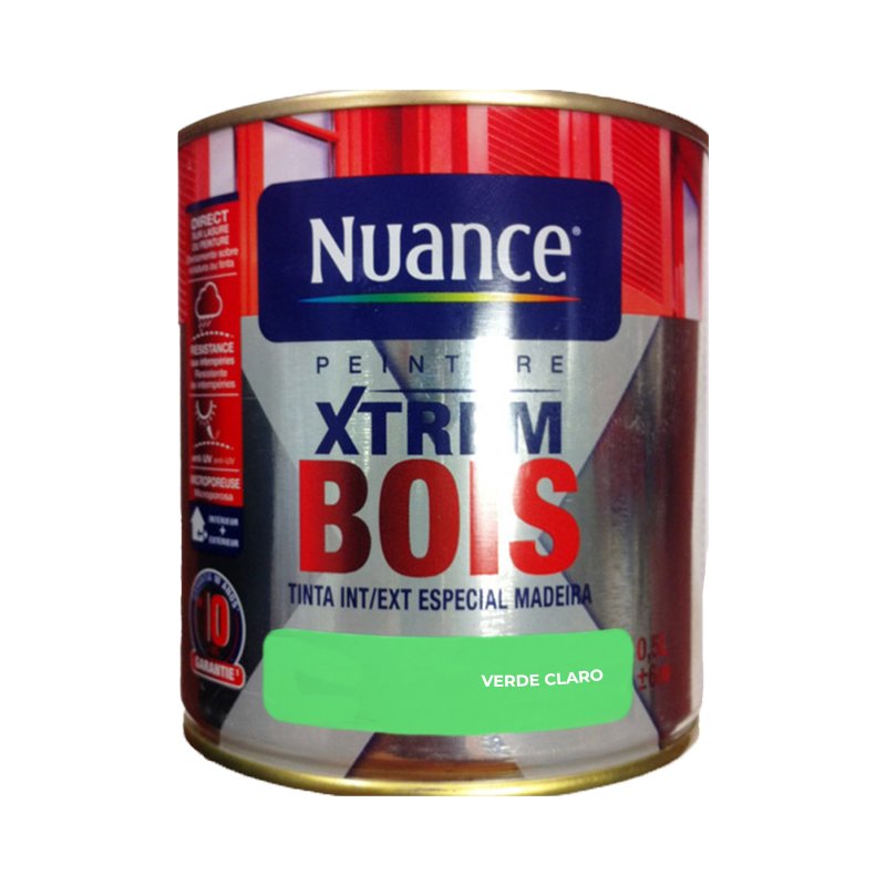 NUANCE - Tinta Madeira Verde Claro Acetinada 0.5L