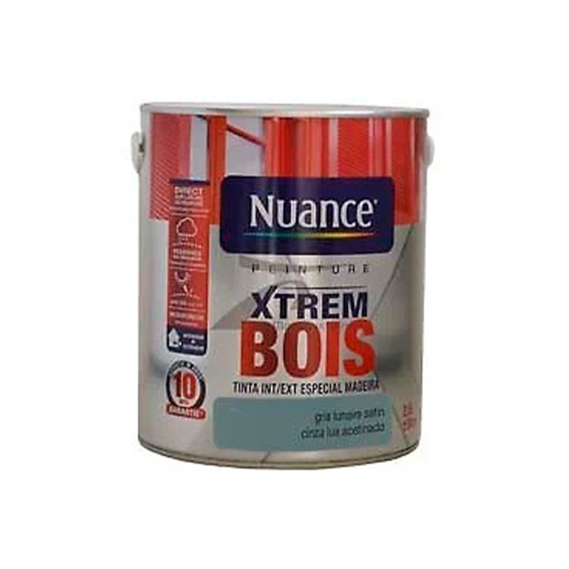 NUANCE - Tinta Madeira Azul Cinza Acetinada 2.5L