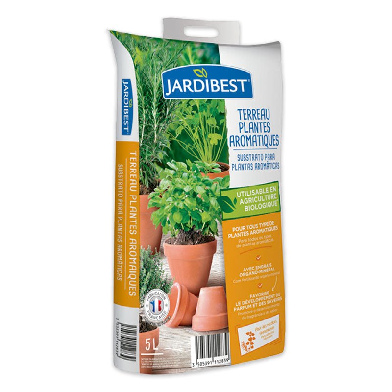 JARDIBEST - Substrato Plantas Aromáticas 5L