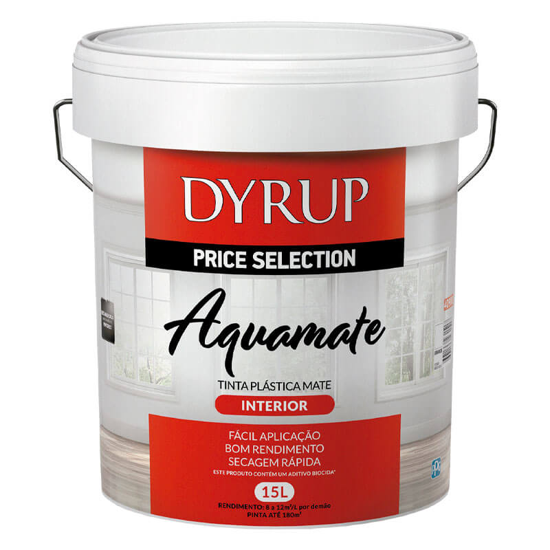 DYRUP - Tinta Plástica Aquamate Interior Branco 15L