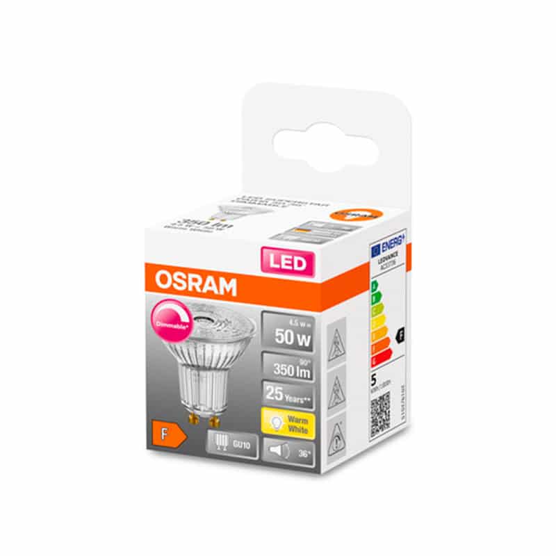 OSRAM - Lâmpada Led Sp 5.5W 827 Gu10 350L D