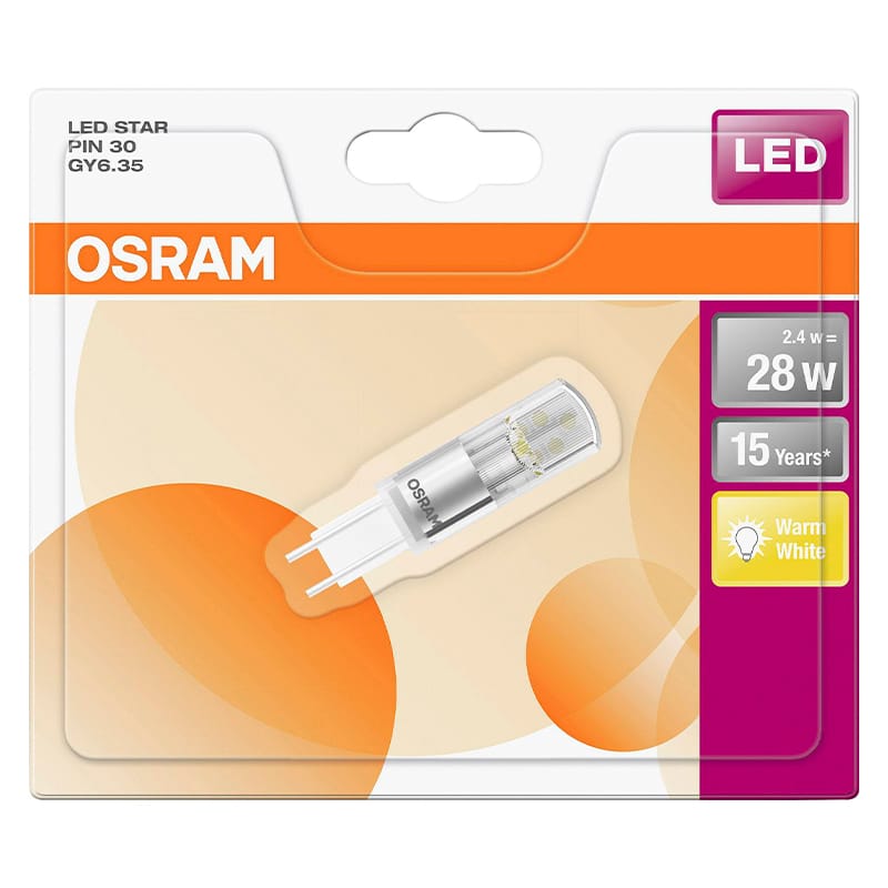 OSRAM - Lâmpada LED Capsula 2.4W 827 Gy6.35 300Lm