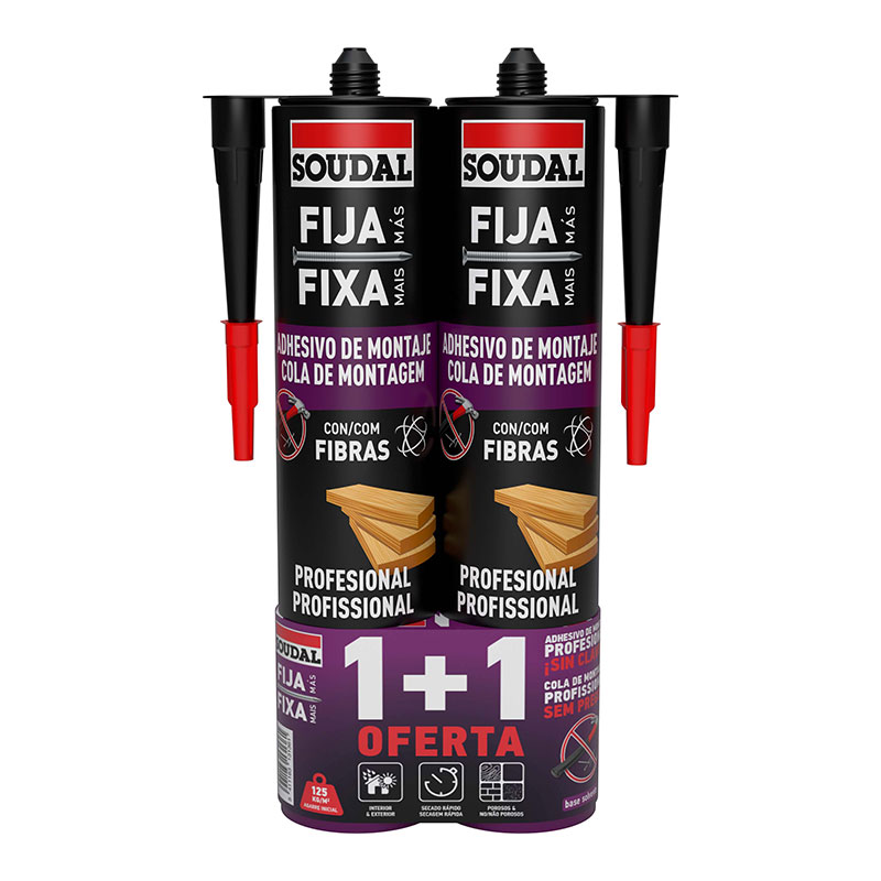 SOUDAL - Pack Cola de Montagem Profissional 405GR