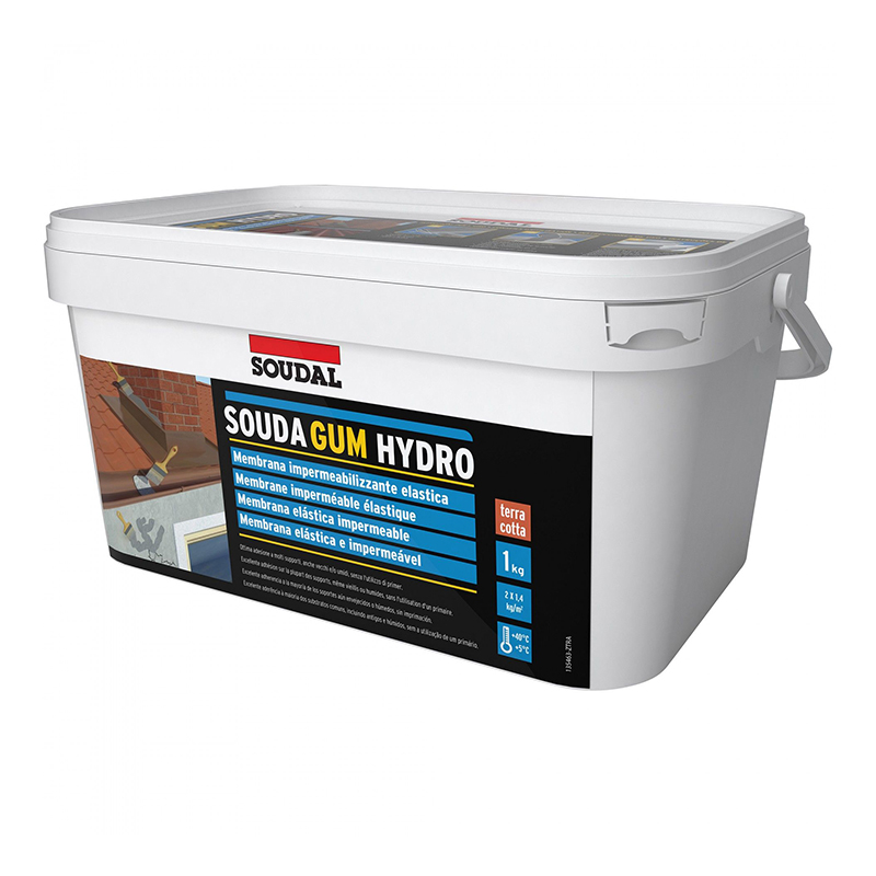 SOUDAL - Hydroblock Wet Terracota Balde Kit 1 kg