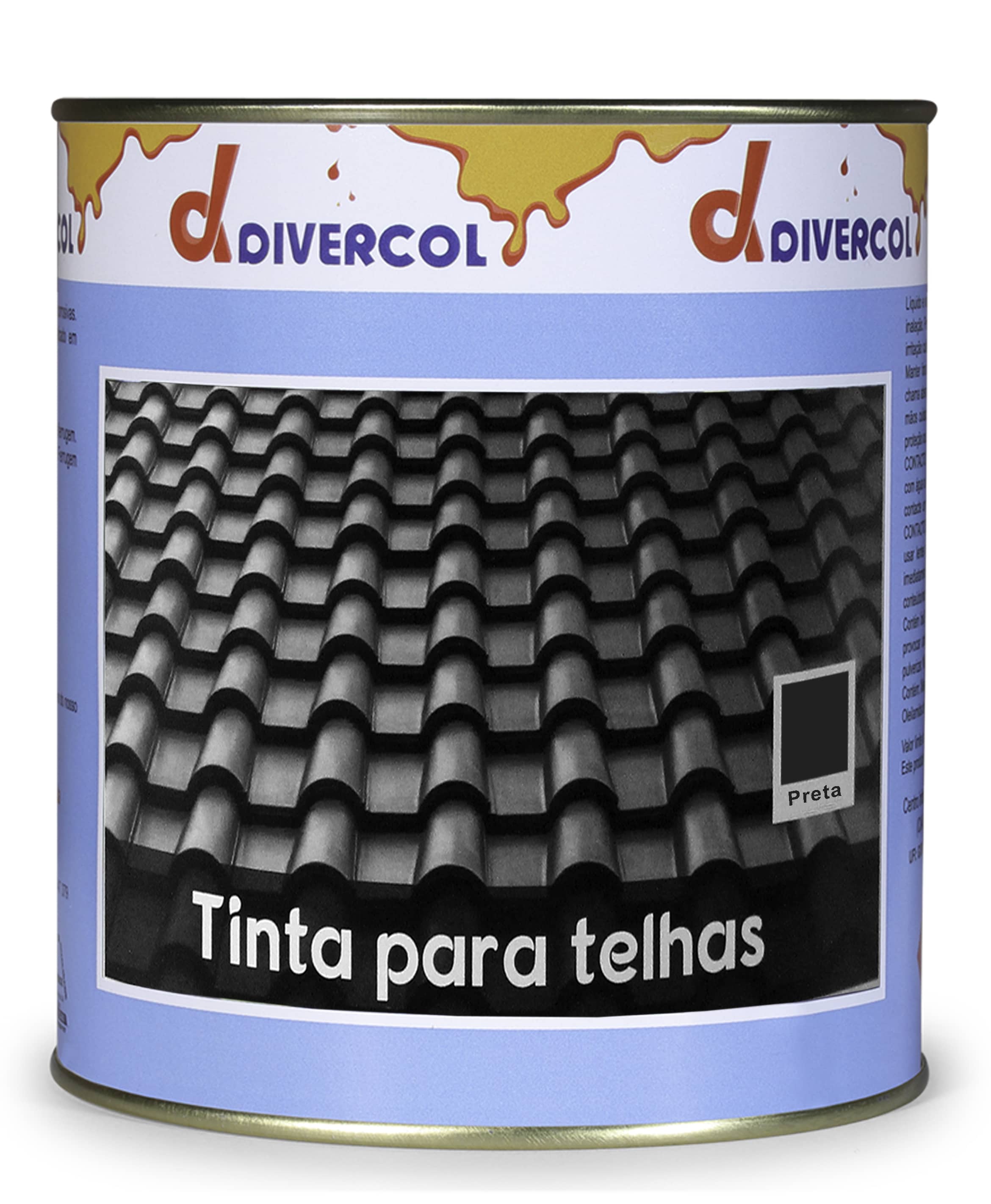 DIVERCOL - Tinta Telhas Negro 0.75