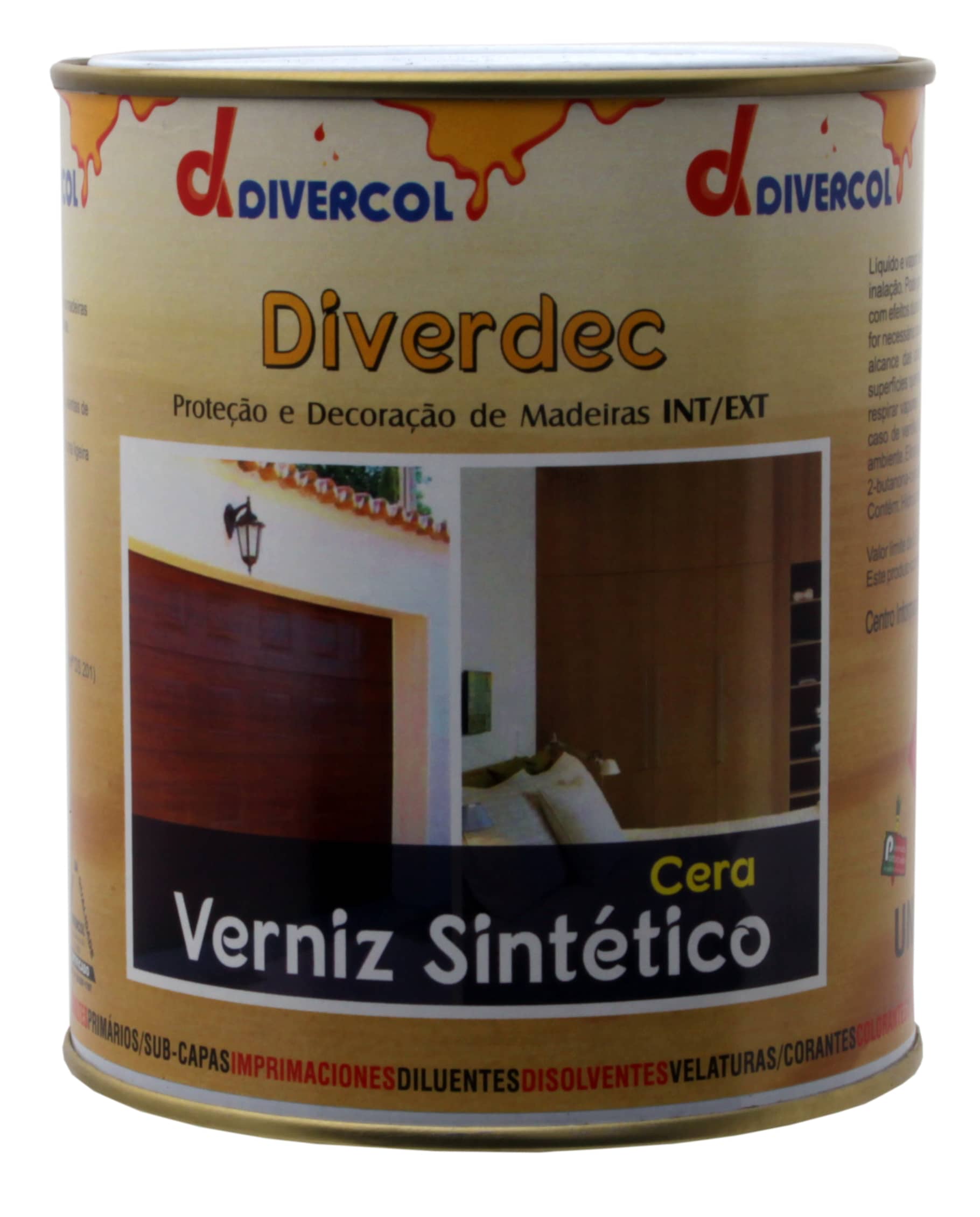 DIVERCOL - Verniz Sintético Acetinado Exterior 0.75L