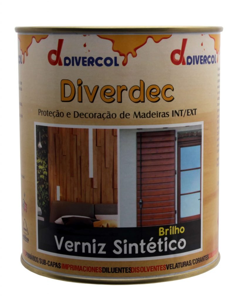 DIVERCOL - Verniz Sintético Brilhante Exterior 0.75L
