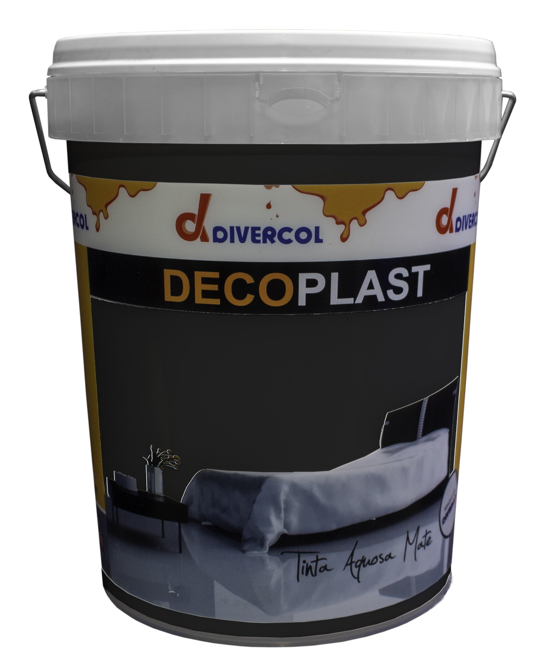DIVERCOL - Tinta Mate Preto 5L