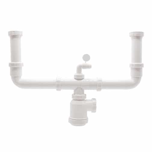 Sifão Garrafa Duplo Lava Loiça D115 - 1 1/2"