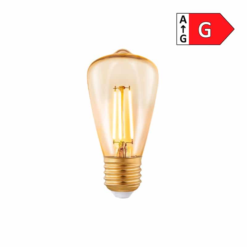 EGLO - Lâmpada LED E27 ST48 3.5W Amber 2200K