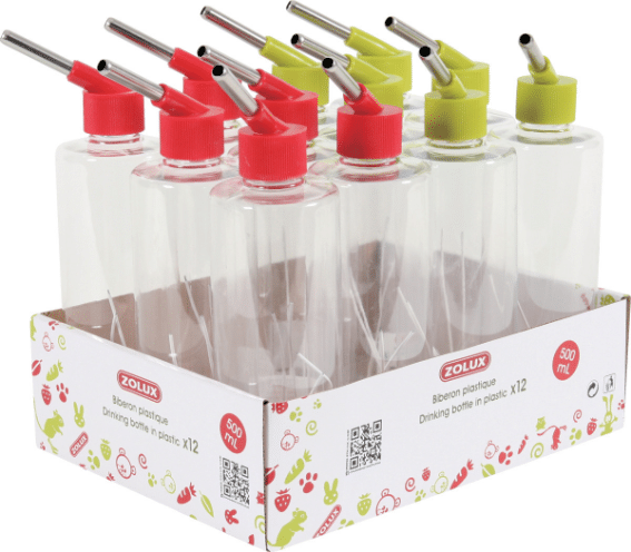 ZOLUX - Bebedouro 500Ml Vermelho &amp; Verde