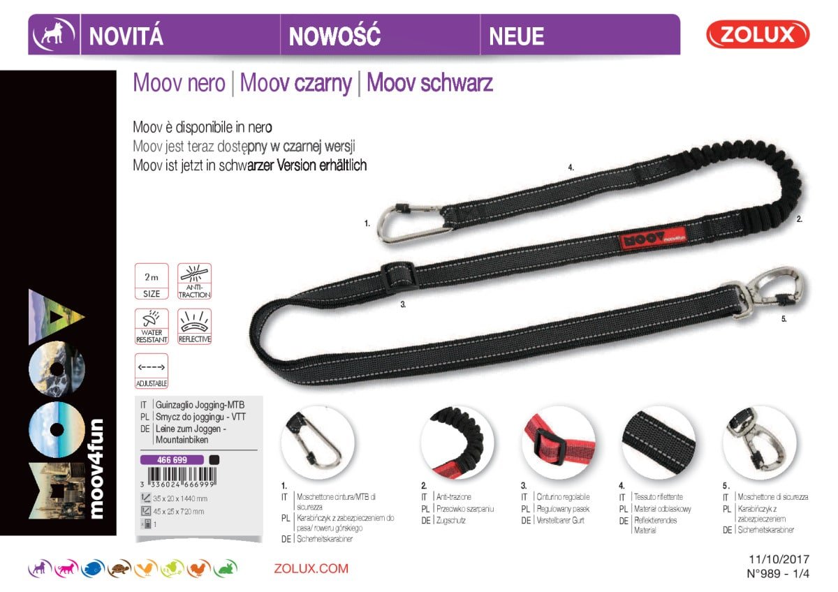 ZOLUX - Moov Trela 15Mm Preto