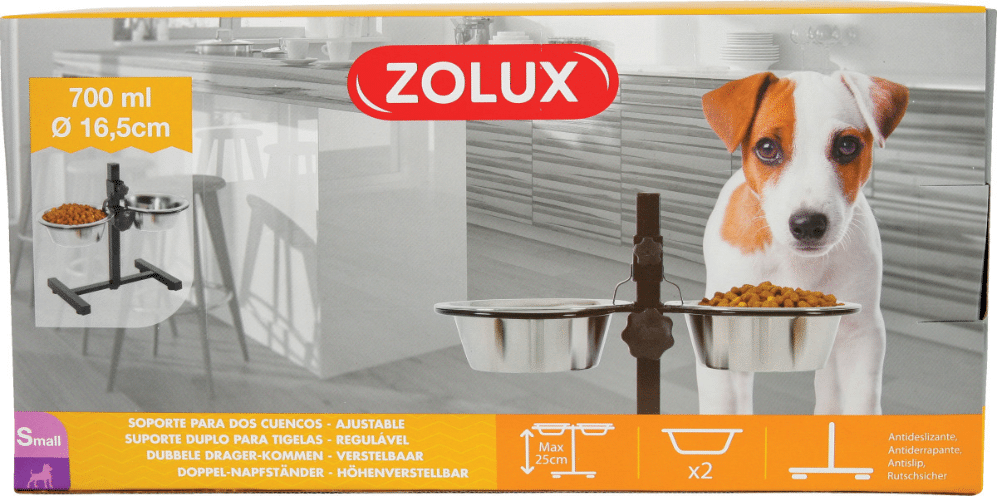 ZOLUX - Stand Ajustável + 2 Tigelas 0,7L