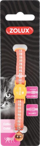 ZOLUX - Coleira Nylon Regulável Tempo Laranja