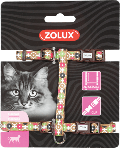 ZOLUX - Arnês Nylon Regulável Chocolate