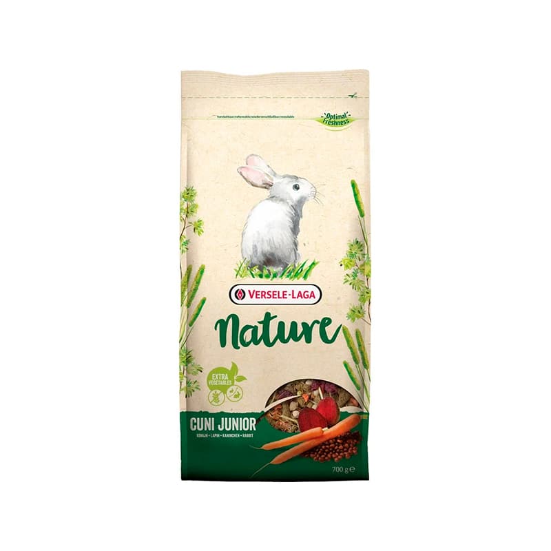 VERSELE LAGA - Ração Coelho Anão Cuni Junior Nature 700Gr