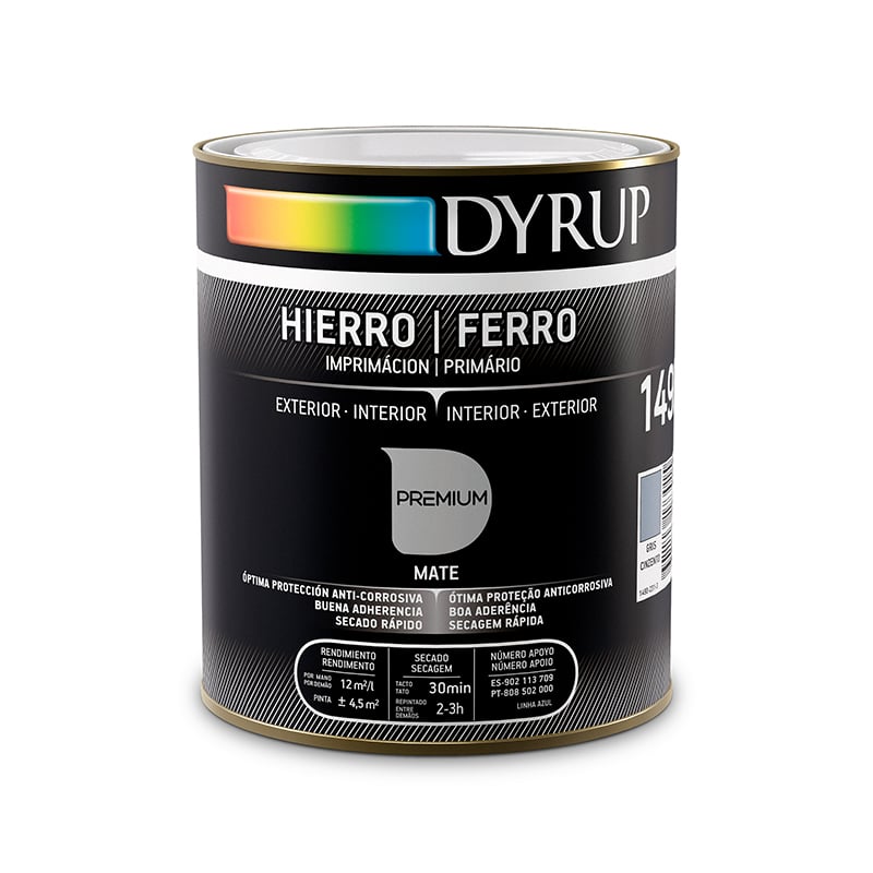 DYRUP - Primário Cinza para Ferro 0.75L
