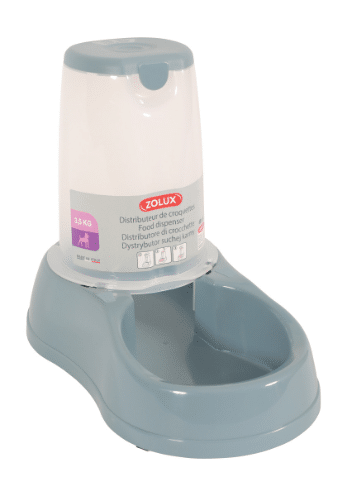 ZOLUX - Dispensador Comida Anti Derrapante 3,5Kg Azul