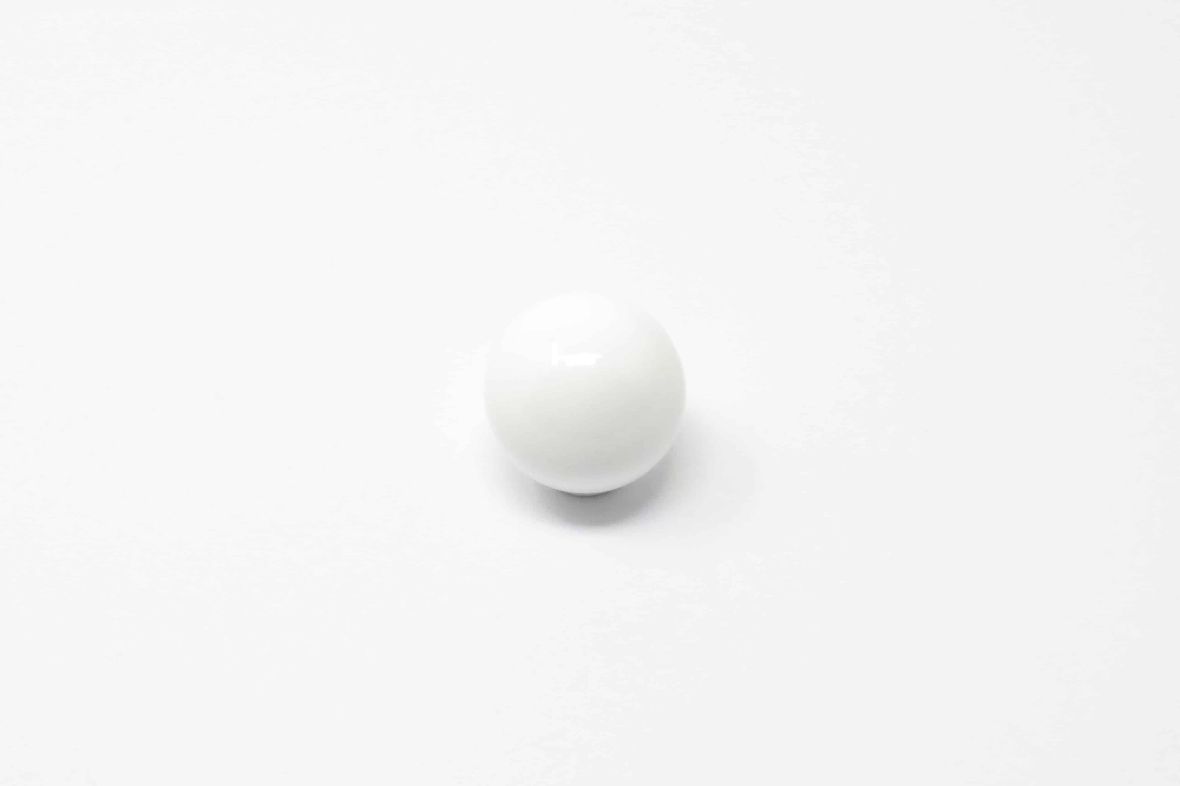 INTERFER - Puxador Bola 29Mm Poliéster Branco