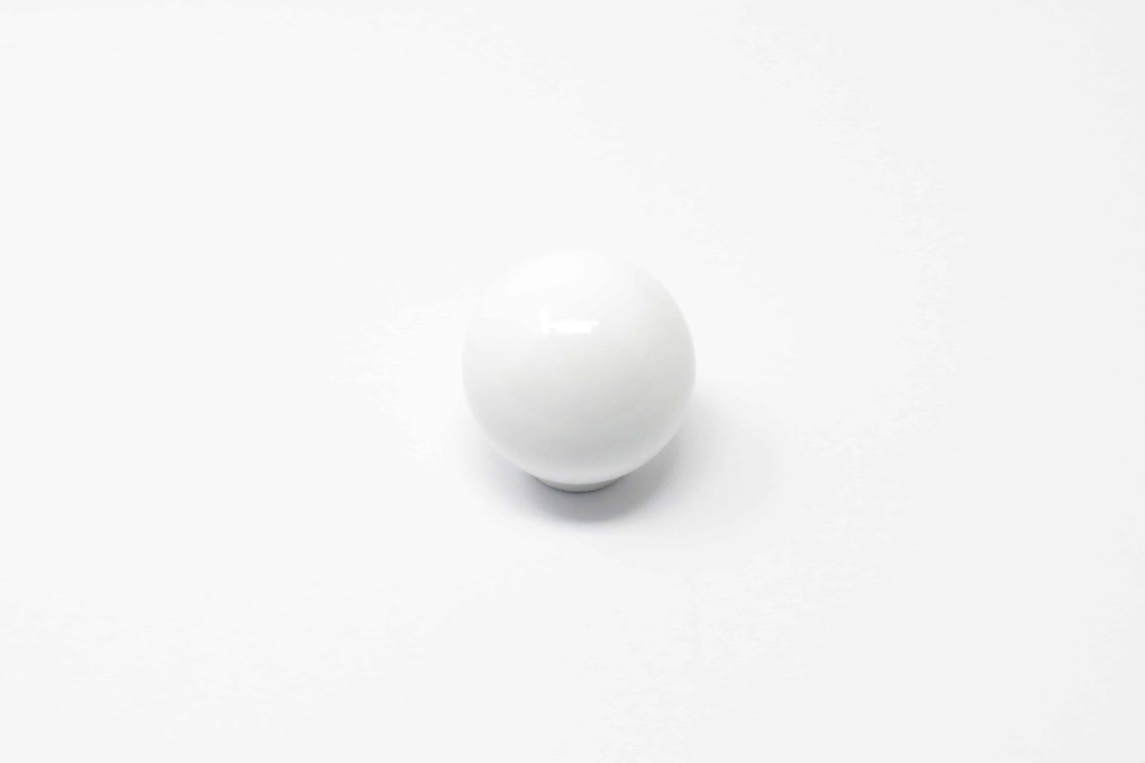 INTERFER - Puxador Bola 33Mm Poliéster Branco
