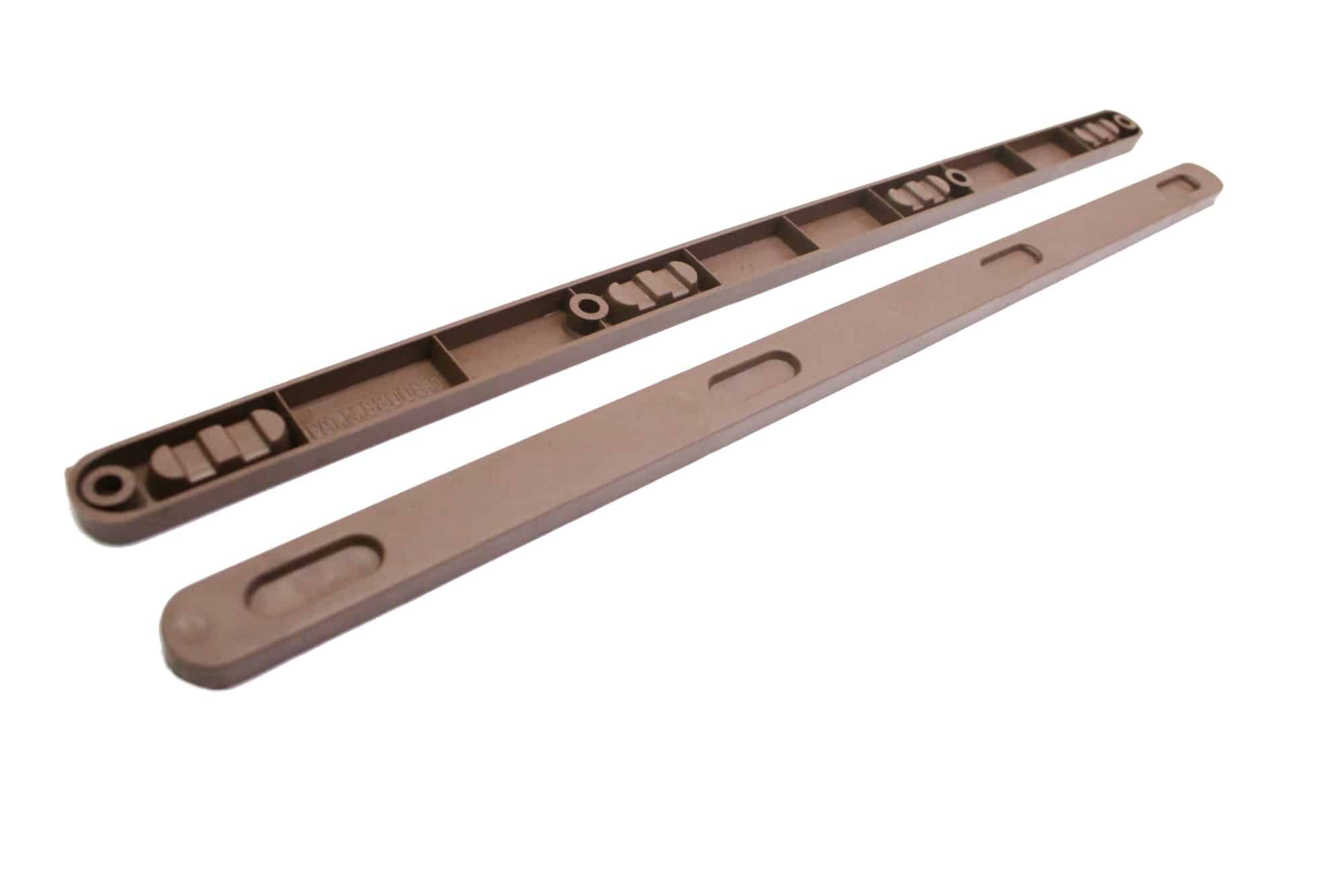 INTERFER - Corrediça Plástico 330MM Castanho