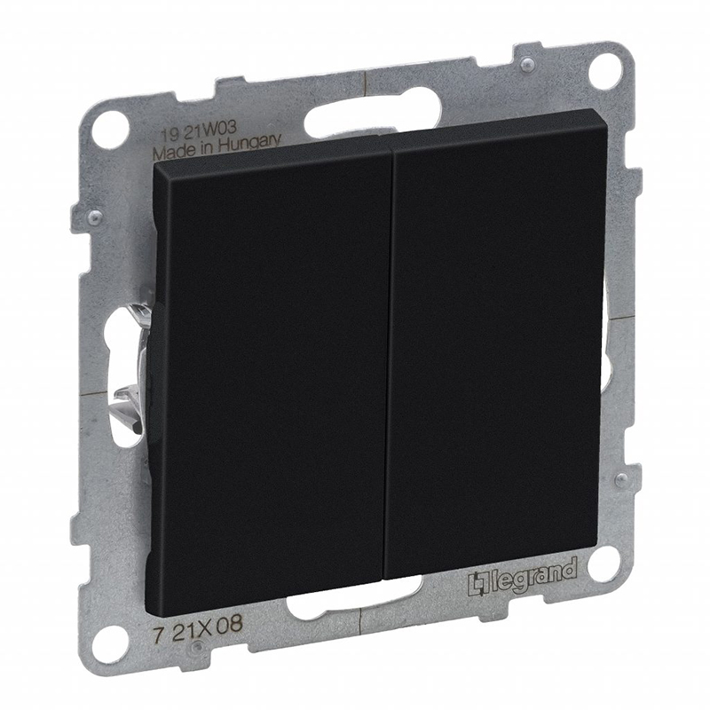 LEGRAND - New Suno Comutador Escada Duplo Preto