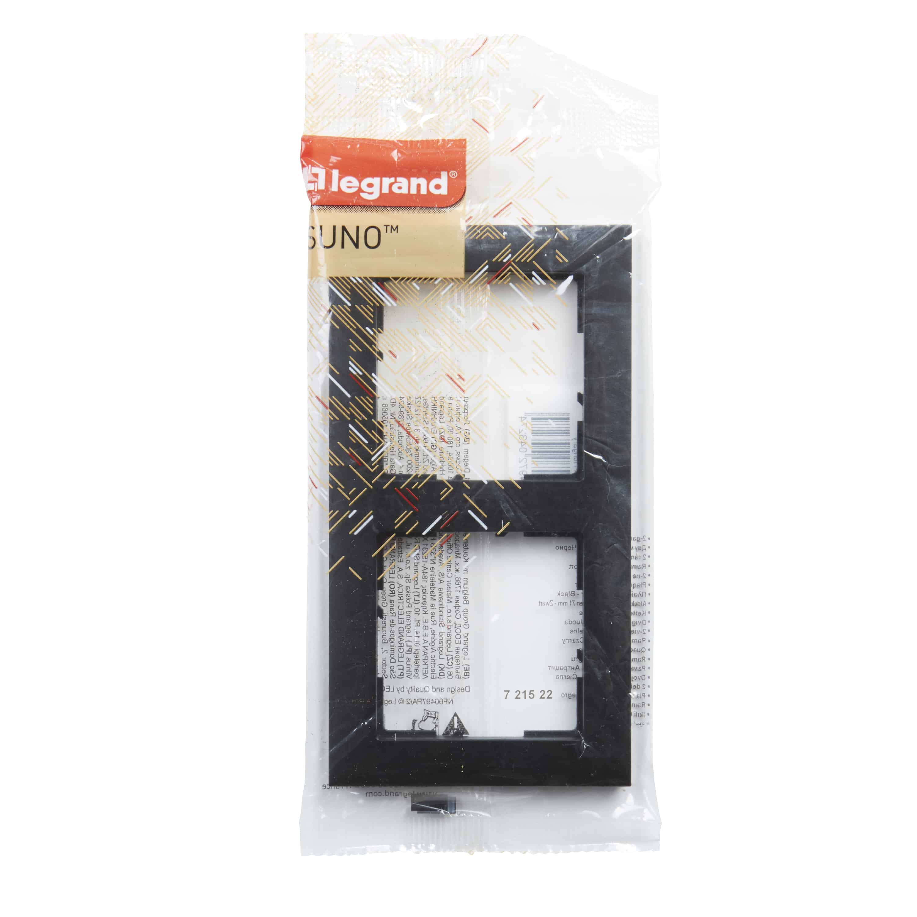 LEGRAND - New Suno Quadro 2P Preto