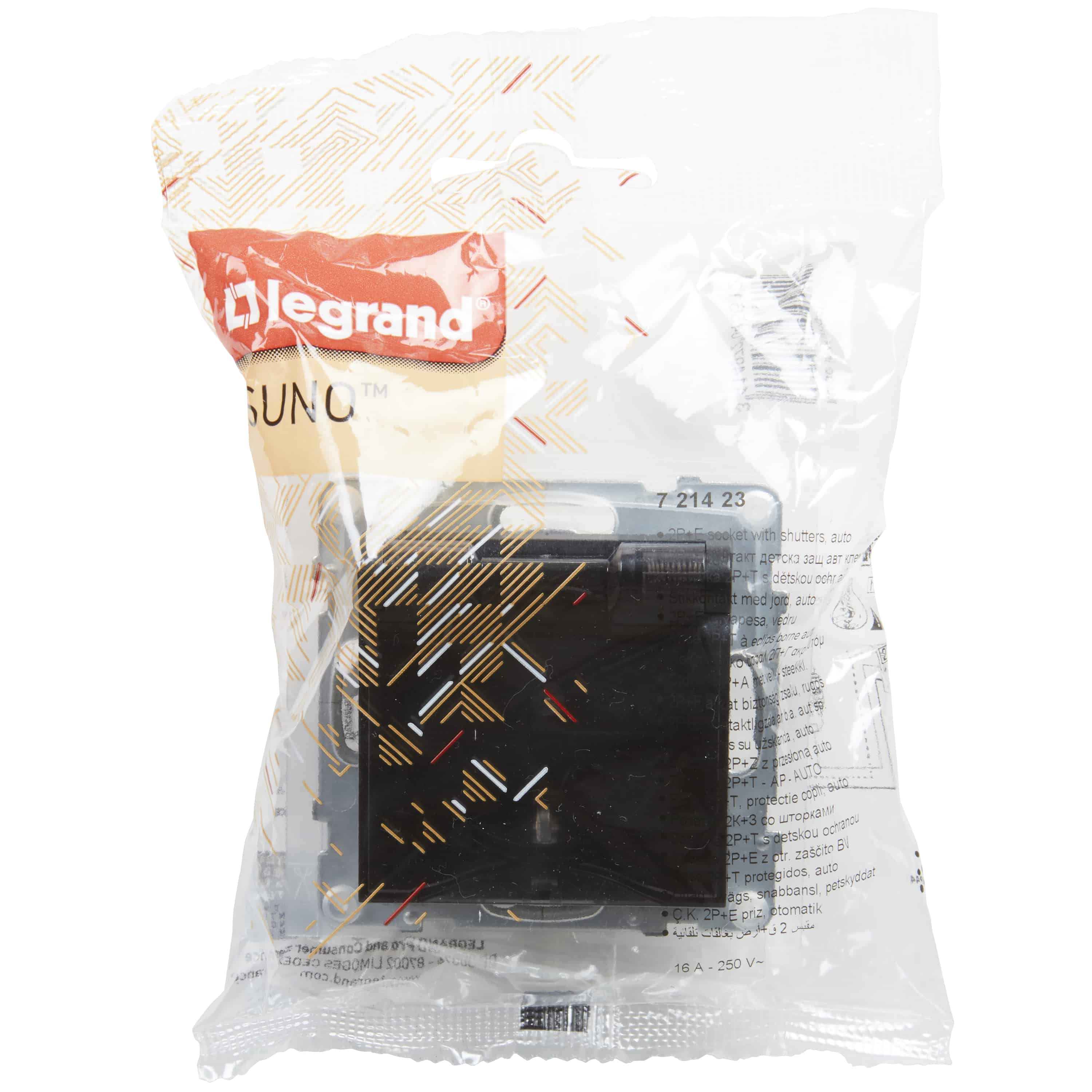 LEGRAND - New Suno 2P+T Schuko Ip44 Preto