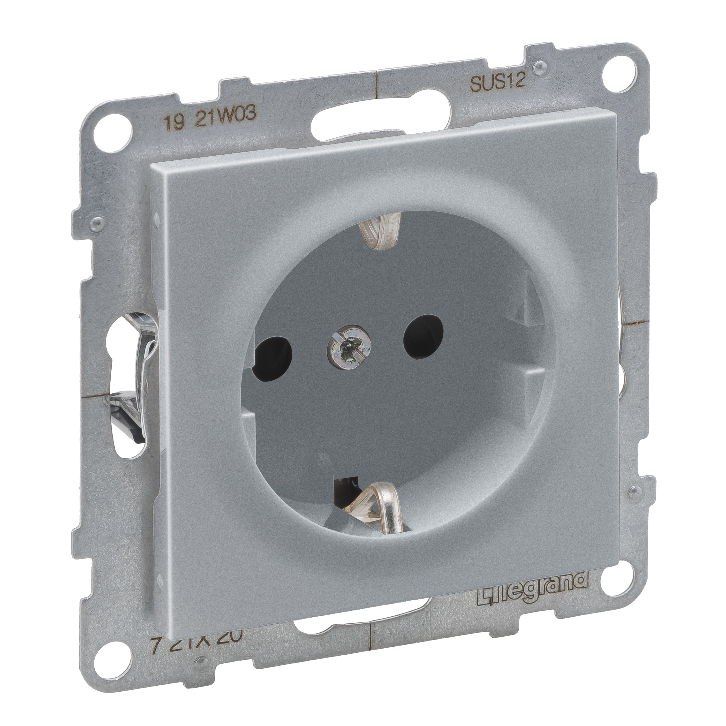 LEGRAND - New Suno 2P+T Schuko Automático Alumínio