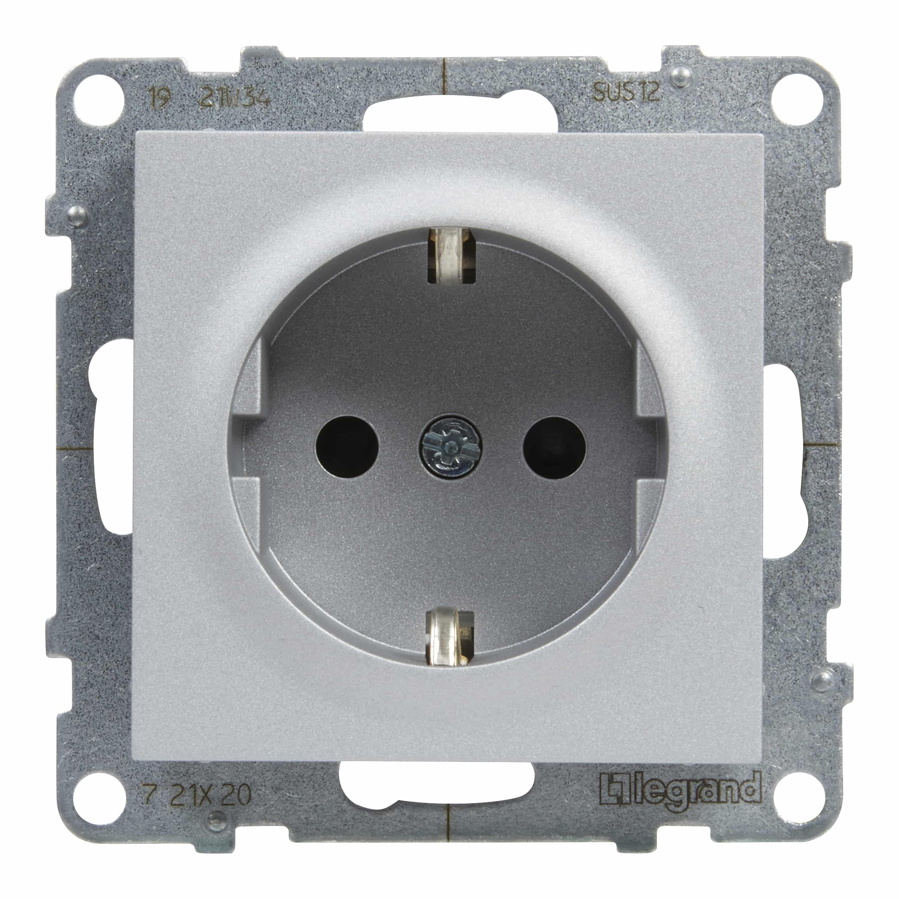 LEGRAND - New Suno 2P+T Schuko Automático Alumínio
