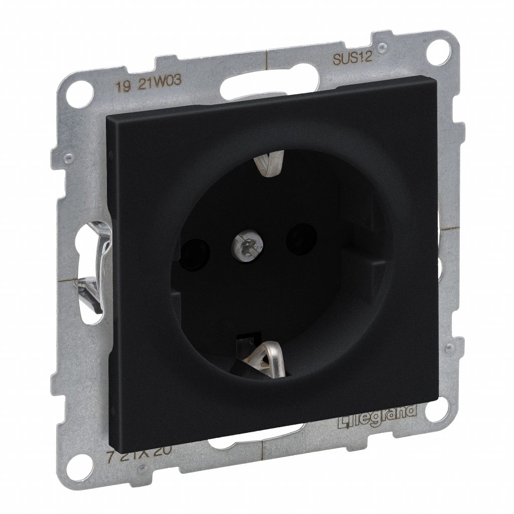 LEGRAND - New Suno 2P+T Schuko Automático Preto