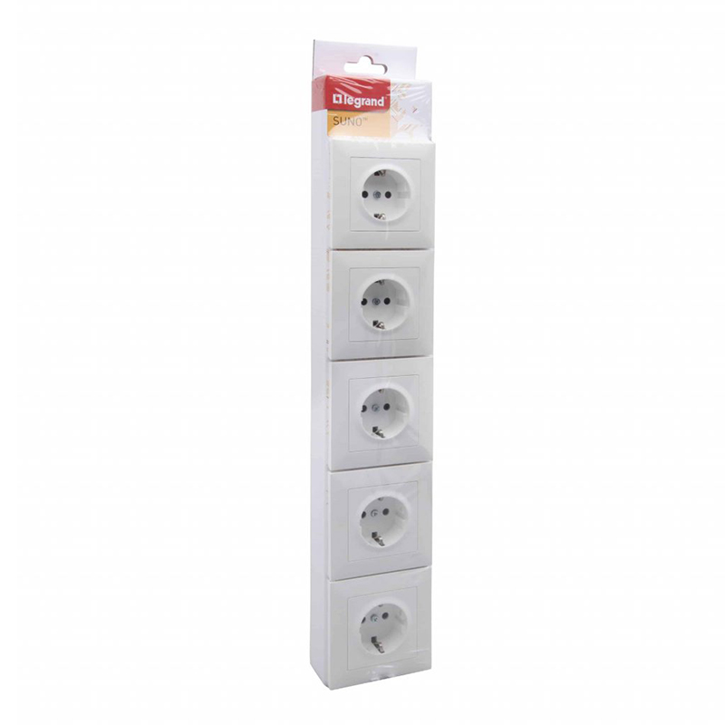 LEGRAND - New Suno Pack 5 X 2P+T Schuko