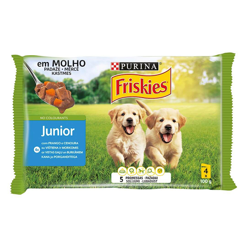 FRISKIES - ALIMENTO HÚMIDO PARA CÃO JÚNIOR