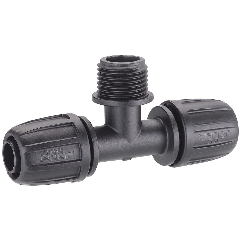 CLABER - "T" 3 vias com rosca 1/2" Block