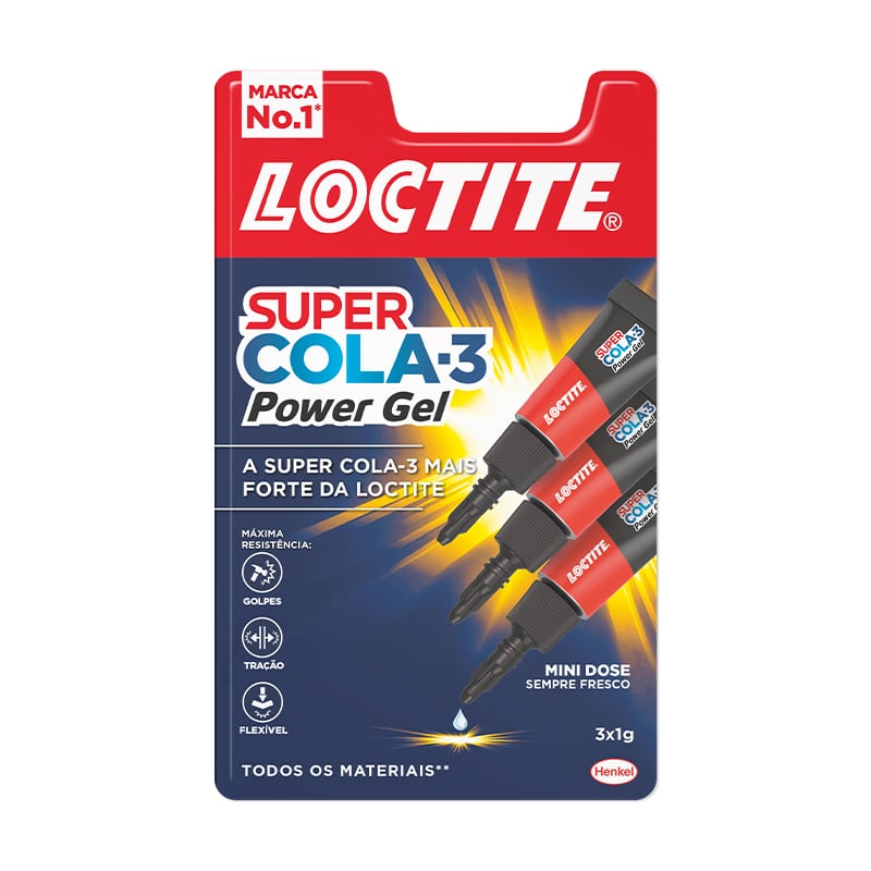 LOCTITE - Super Cola 3 - Mini Trio Power Flex