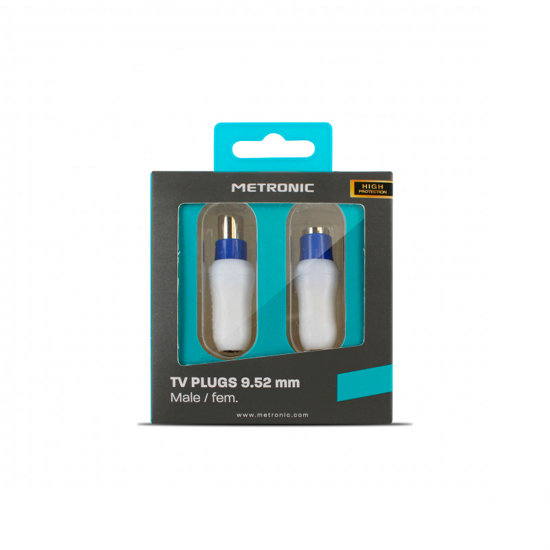 METRONIC - Fichas TV 9.52Mm M/F 2UN