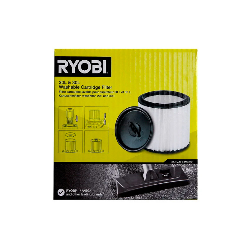 RYOBI - Filtro Cartucho Lavável 20L/30L