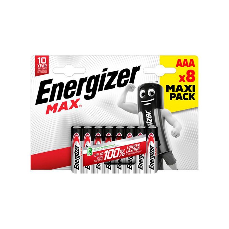 ENERGIZER - Pilha Max LR03 AAA BL8