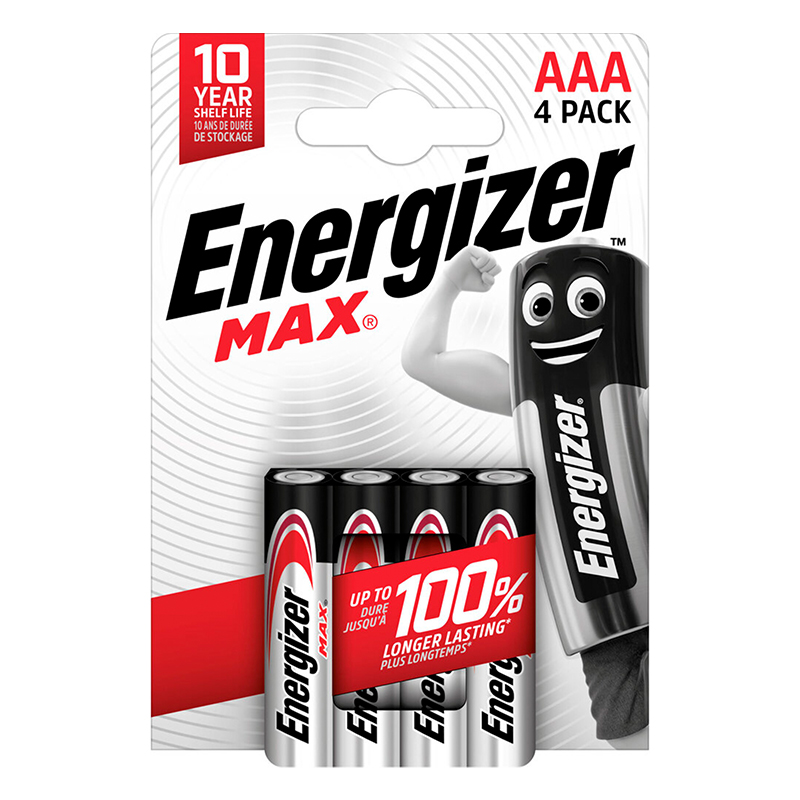 ENERGIZER - Pilha Max LR03 AAA BL4