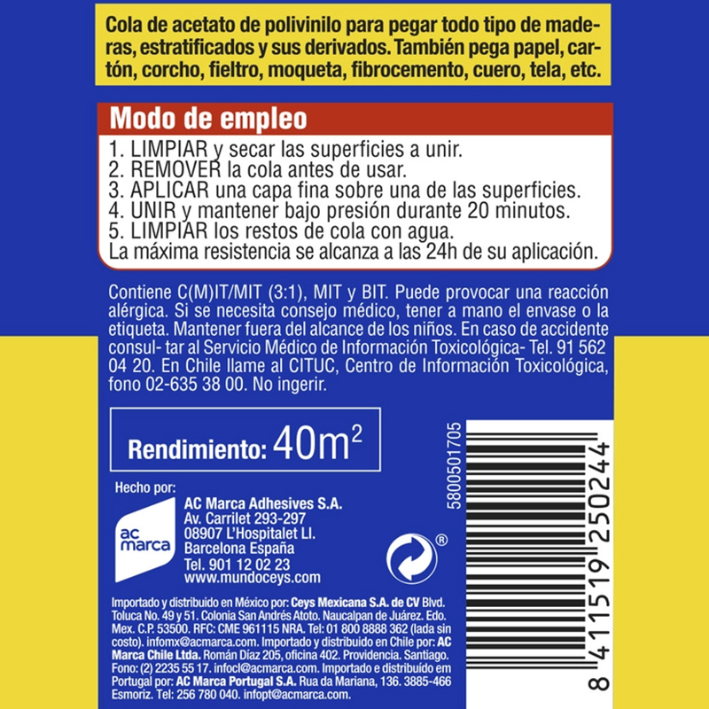 CEYS - Cola Branca Madeira