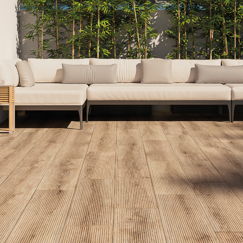 ECOCERAMIC - Pavimento Borneo Dek Hy 23X120 1.38M2