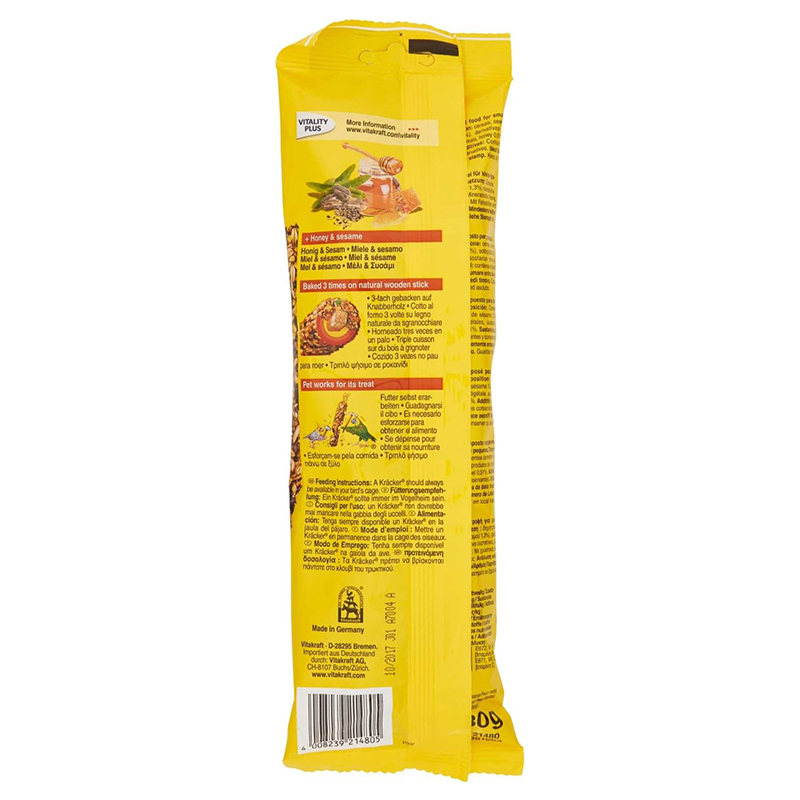 VITAKRAFT - Barritas Agapornis Mel 2UN