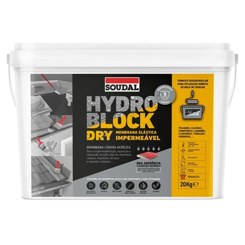 SOUDAL - Hydroblock Dry Branco 20Kg